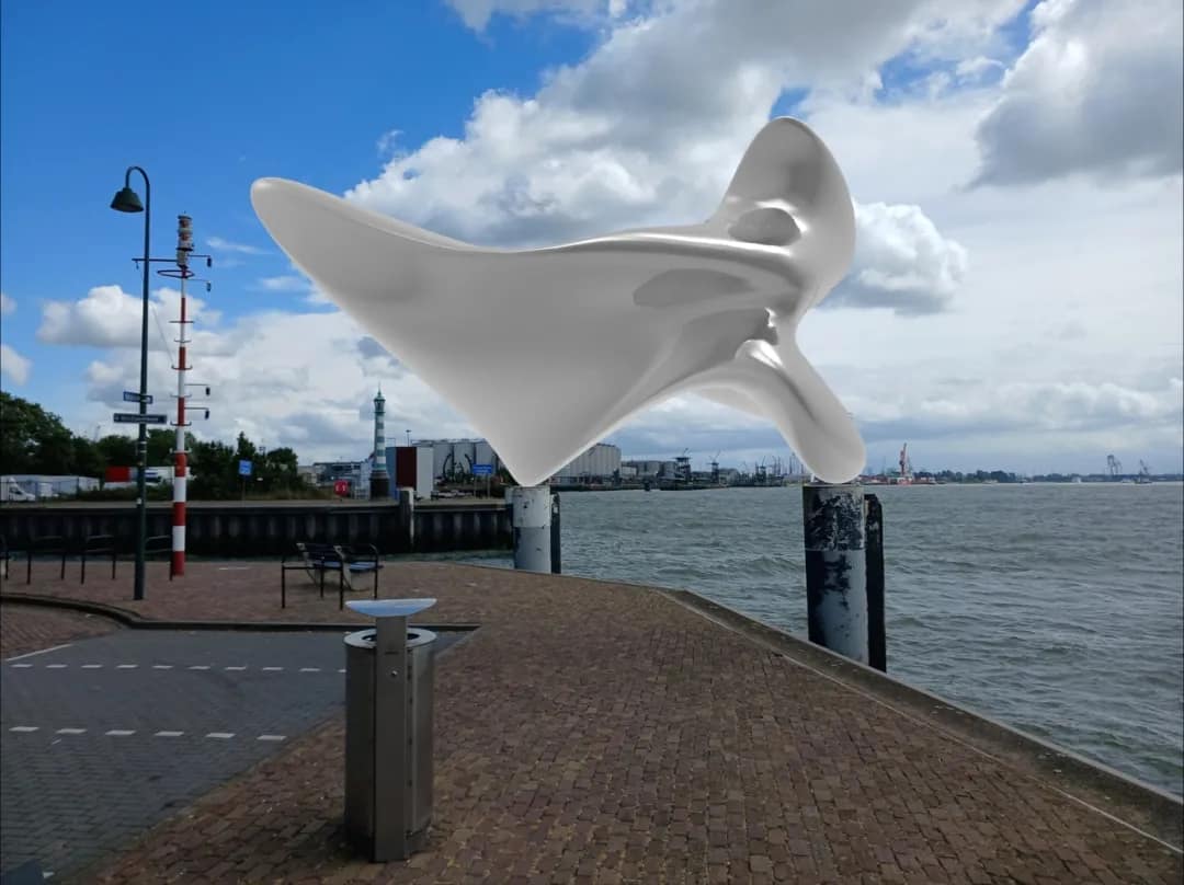 Sculptuur aan de Maas, augmented reality door Rinke Baaima