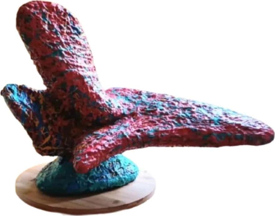 Gestolde emotie, vrijheid, sculptuur door Rinke Baaima